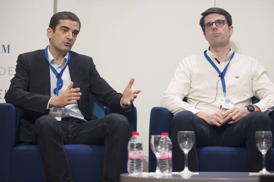 A la izquierda, David Tomás, cofundador y CEO de Cyberclick, Foto: MARGA FERRER - 
