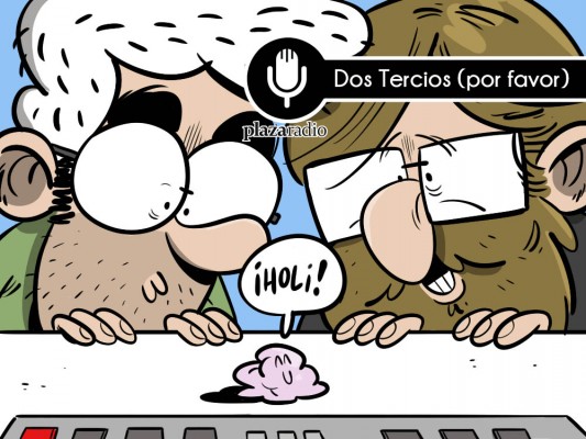 Dos tercios (por favor): A ver, por favor, ¿de quién es este chicle?
