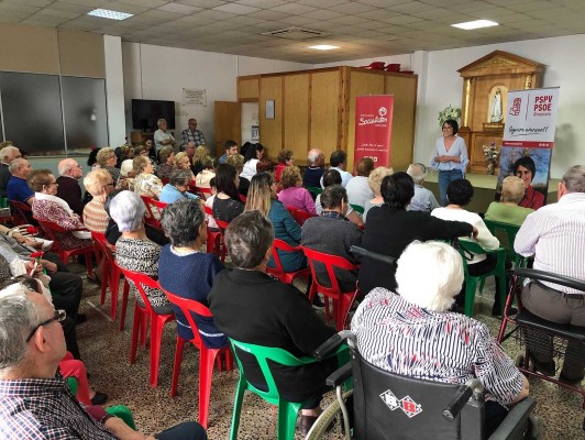 Merche Galí (PSOE) apela al fin del Grupo B de Almassora en el cierre de campaña en Fátima
