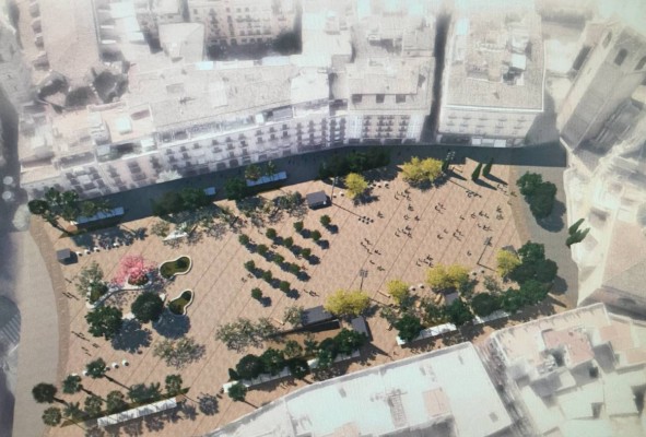 Luz verde al proyecto de peatonalización de la Plaza de la Reina