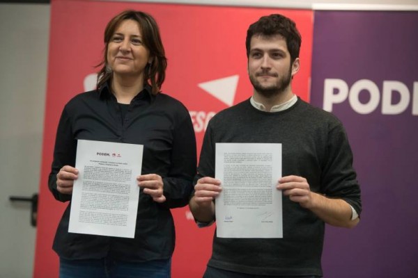 Riña desde el minuto cero: EUPV exige que sus siglas aparezcan en el grupo con Podem