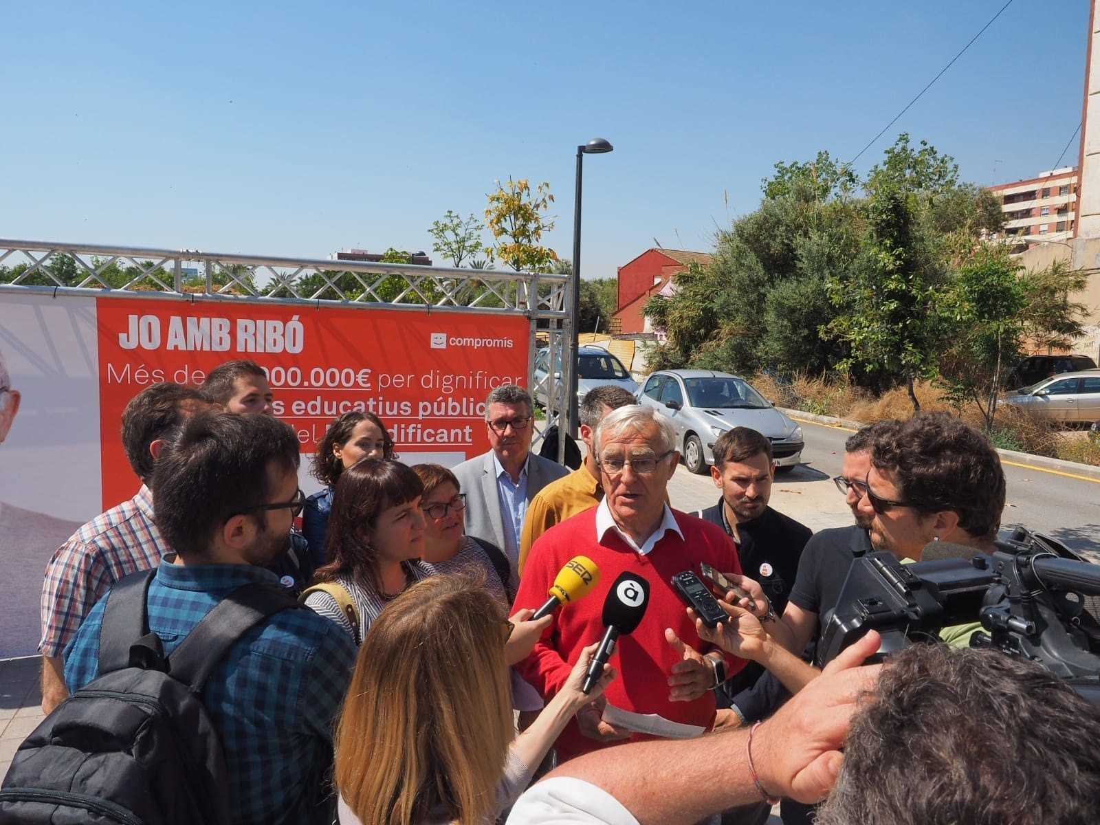 Ribó anuncia que invertirá 63 millones de euros en 38 centros educativos si es reelegido como alcalde