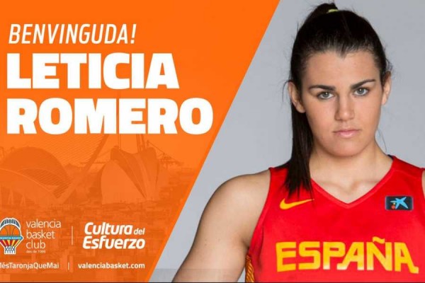 Leticia Romero ficha por Valencia Basket: “Estoy muy emocionada por esta aventura”