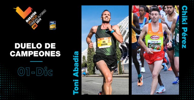 Maratón Valencia 2019 será el escenario del debut en la distancia de Toni Abadía y ‘Chiki’ Pérez