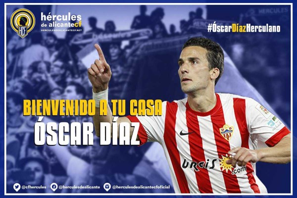El Hércules completa su delantera con Óscar Díaz

