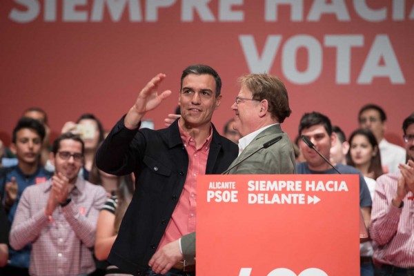 Pedro Sánchez y Ximo Puig buscan la guinda al pastel: ganar las alcaldías y la diputación