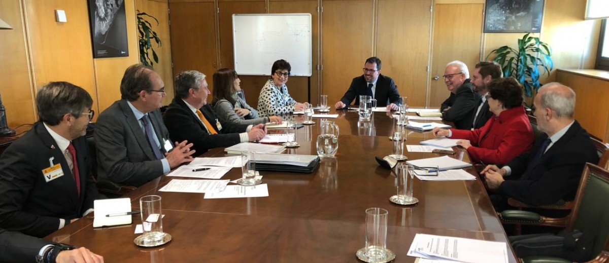 Representantes de Ascer y Anffecc, reunidos en el Ministerio de Industria. - 