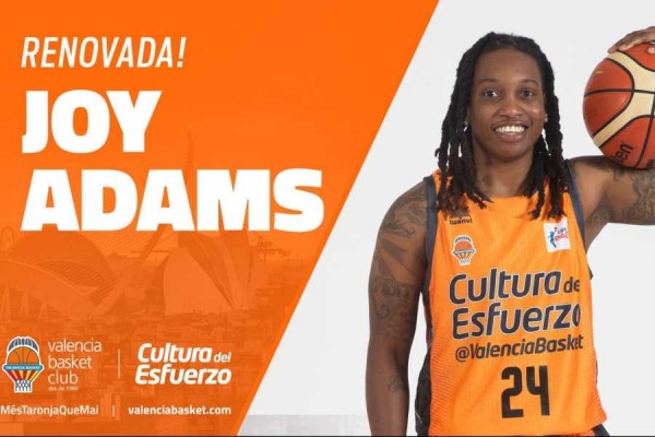 Joy Adams renueva: “No puedo esperar a crear nuevos recuerdos en Valencia Basket”