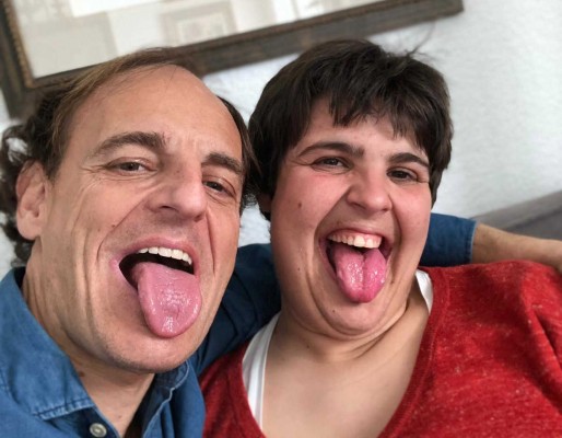 Cristina y su papá