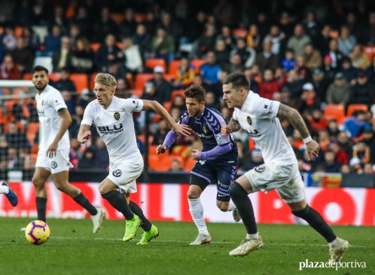 El Valencia ha puntuado en sus seis últimas visitas a Valladolid
