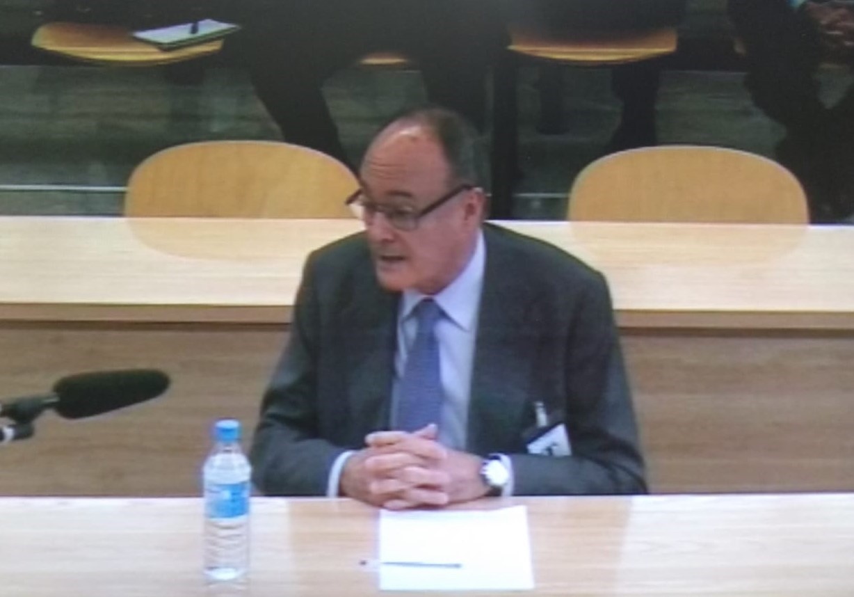 Luis María Linde, en el juicio del caso Bankia. Foto: EP - 