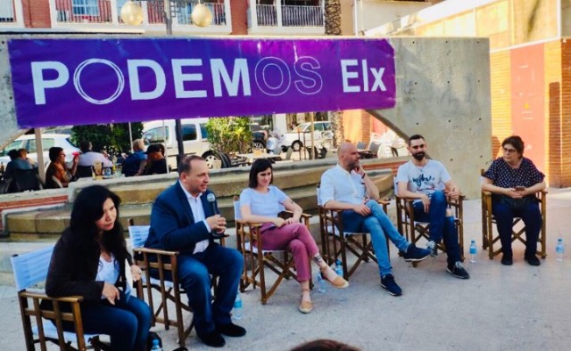 Podemos Elx  presenta su candidatura para Elche con la presencia de Martínez Dalmau