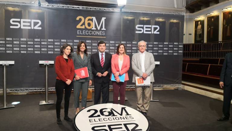 Debate en la bicicleta estática

