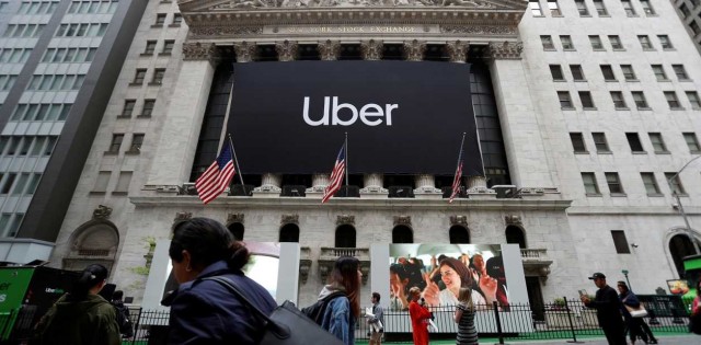 Uber cae un 6,6% en su primer cambio en la Bolsa de Nueva York