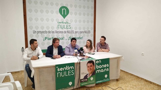 Centrats en Nules se presenta como el único proyecto 