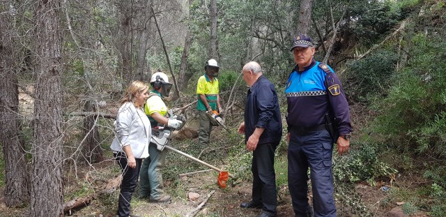 Benicàssim arranca los trabajos para blindar las

urbanizaciones de montaña frente a los incendios