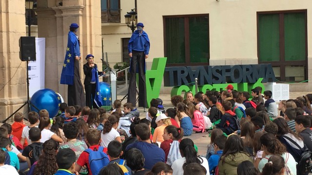 Juegos y teatro en la Plaza Mayor para celebrar el Día de Europa con los más pequeños