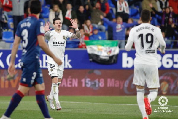 El Valencia nunca había marcado cinco goles a domicilio en un primer tiempo