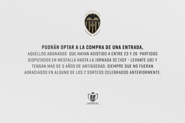 A la venta las 1.529 entradas para la final no adquiridas por los abonados agraciados