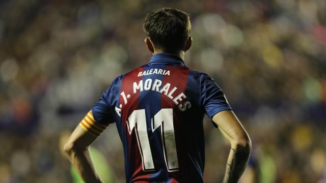 Morales se entrena en solitario pero entra en la lista para jugar ante el Rayo