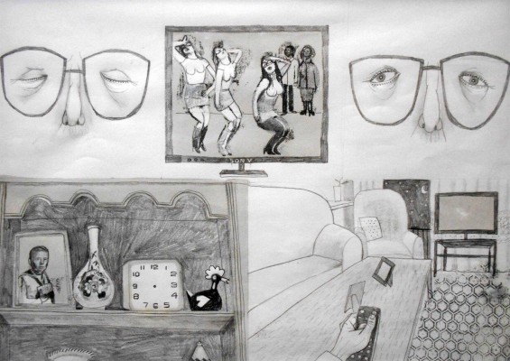 Ana Penyas expone una selección de dibujos originales de sus novelas gráficas