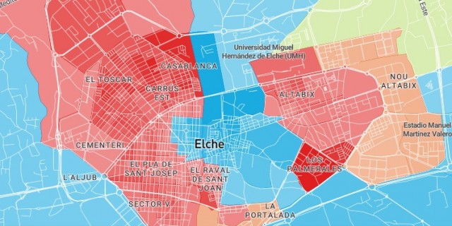 Así votó Elche el 28A: el PSOE recupera espacio en el Pla, pedanías y Altabix, donde crecen Cs y Vox