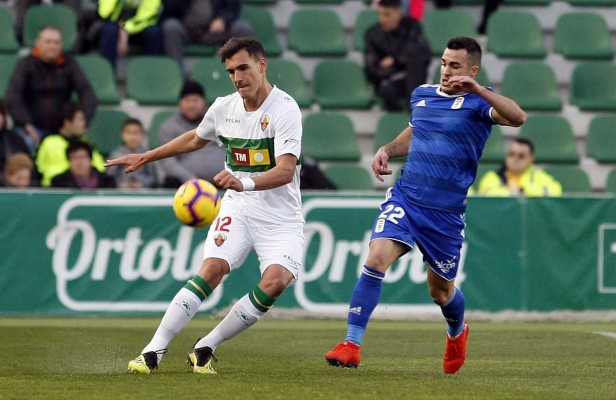 Dani Calvo sufre un esguince de tobillo y es duda ante el Almería

