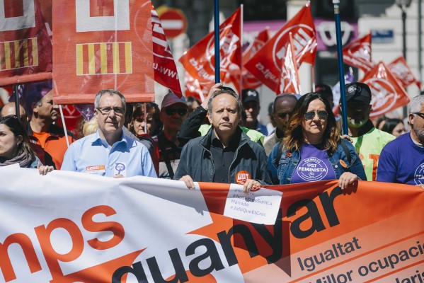 Sindicatos salen a la calle para exigir la derogación de la reforma laboral y mejorar  las pensiones