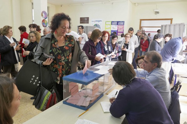 Castellón sigue liderando la participación y a las 18.00 horas es del 63%, 7,5 puntos más que en 2015
