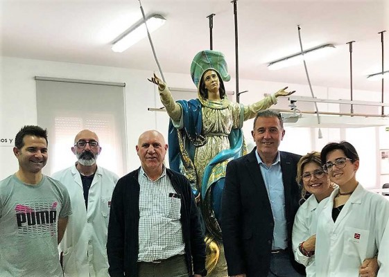 Diputación concluye la restauración de la Virgen de Nuestra Señora de la Vall d'Uixó  