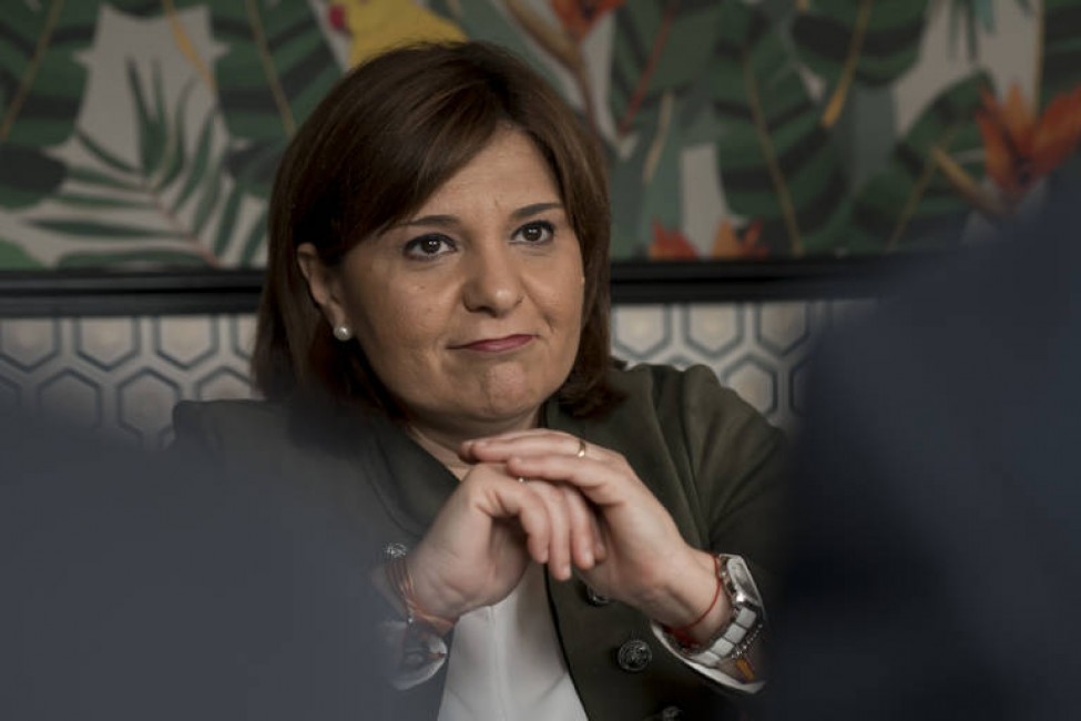 La candidata del PP a la Generalitat, Isabel Bonig, durante el almuerzo VP. Fotos: KIKE TABERNER - 