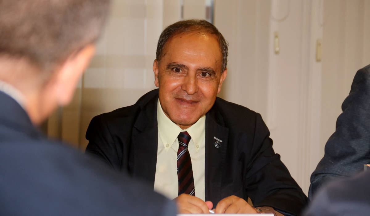 Juan José Montoro, presidente de la Asociación de Técnicos Cerámicos (ATC), entidad que organiza la jornada, junto a la Fundación f2e. - 
