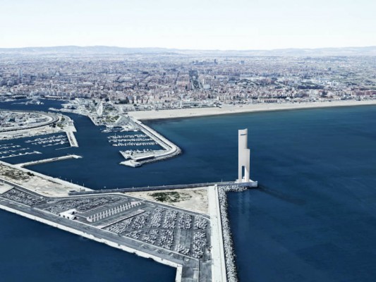 La Marina de València da luz verde a la Torre Eólica 