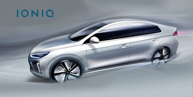 Diseño aerodinámico y detalles llamativos en el nuevo Hyundai de combustible alternativo, IONIQ

