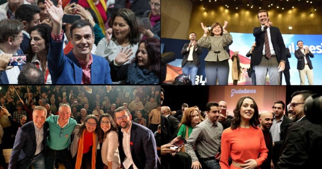 Buscando el voto en el temporal de Alicante