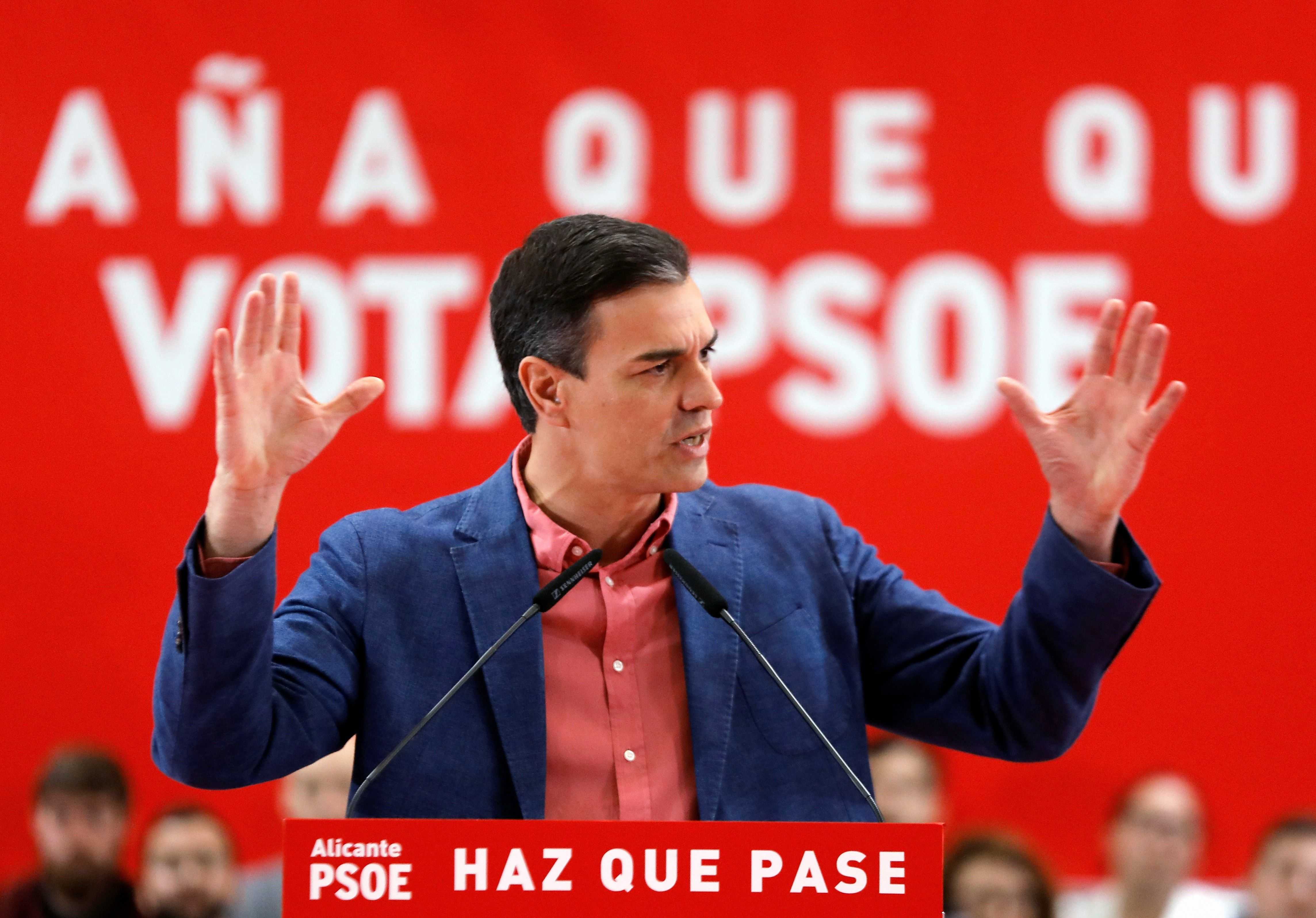 Sánchez pide el voto 
