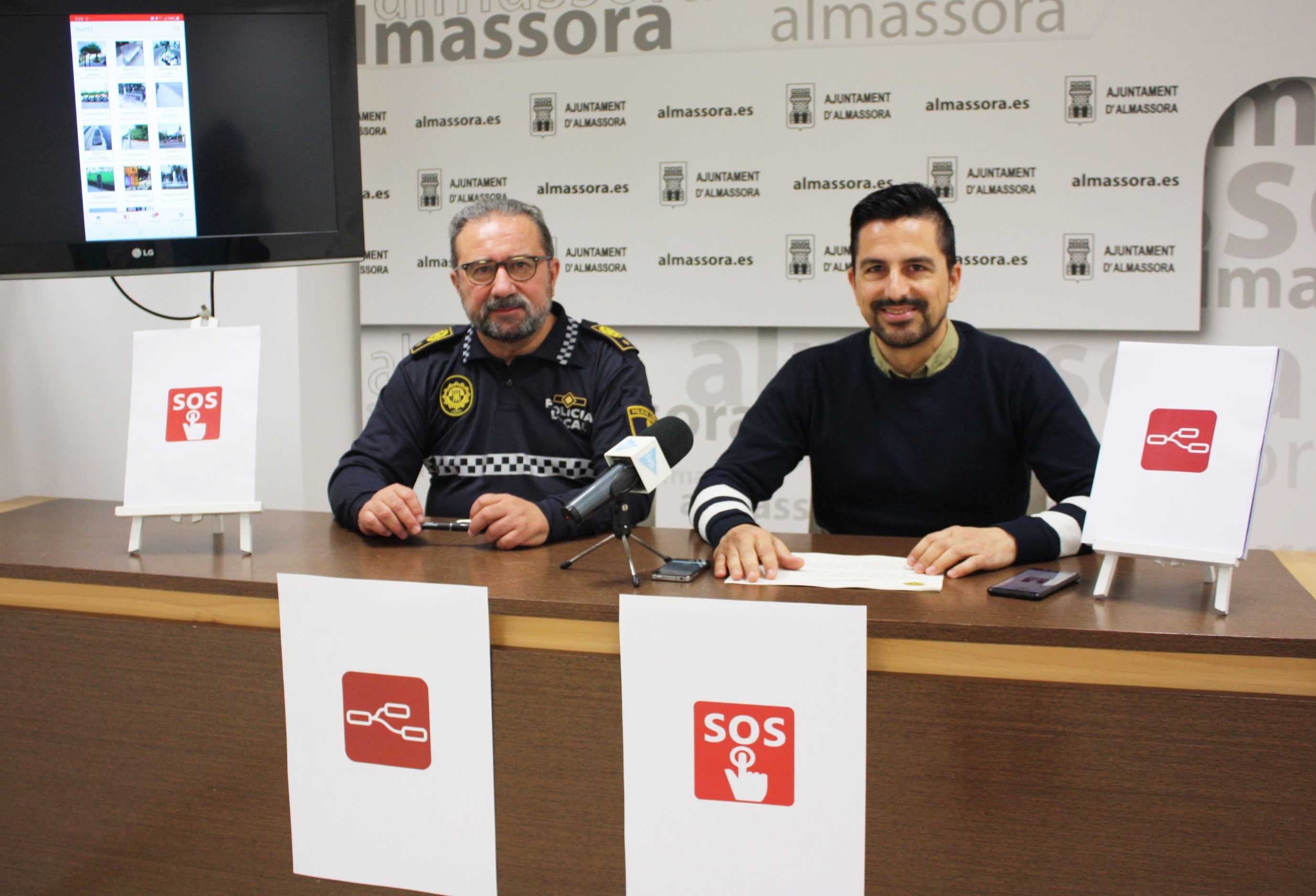 Almassora estrena 'Sys007', app policial con alarma para los mayores y víctimas de violencia de género 