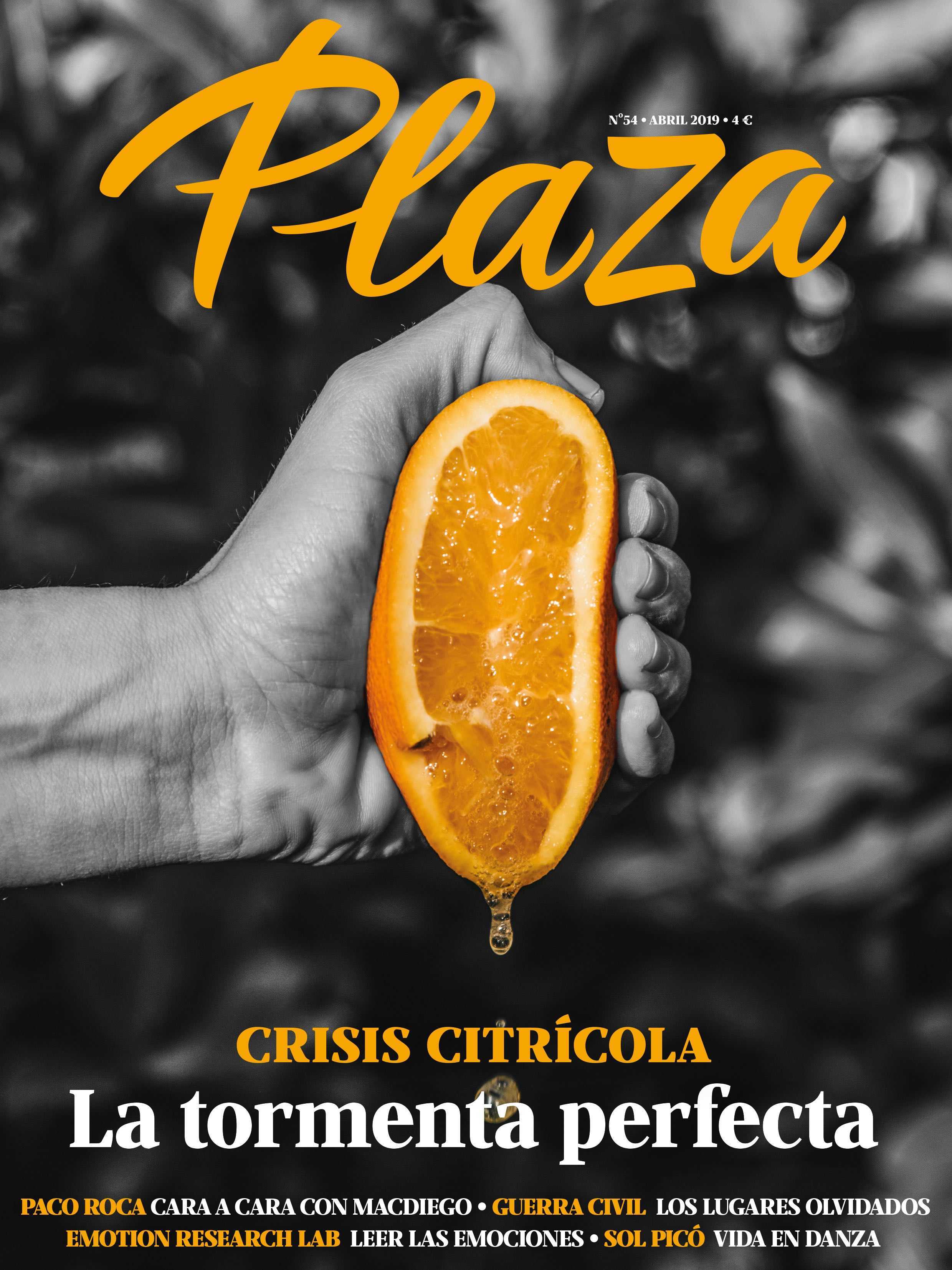 La crisis del sector citrícola, portada de la revista Plaza de abril