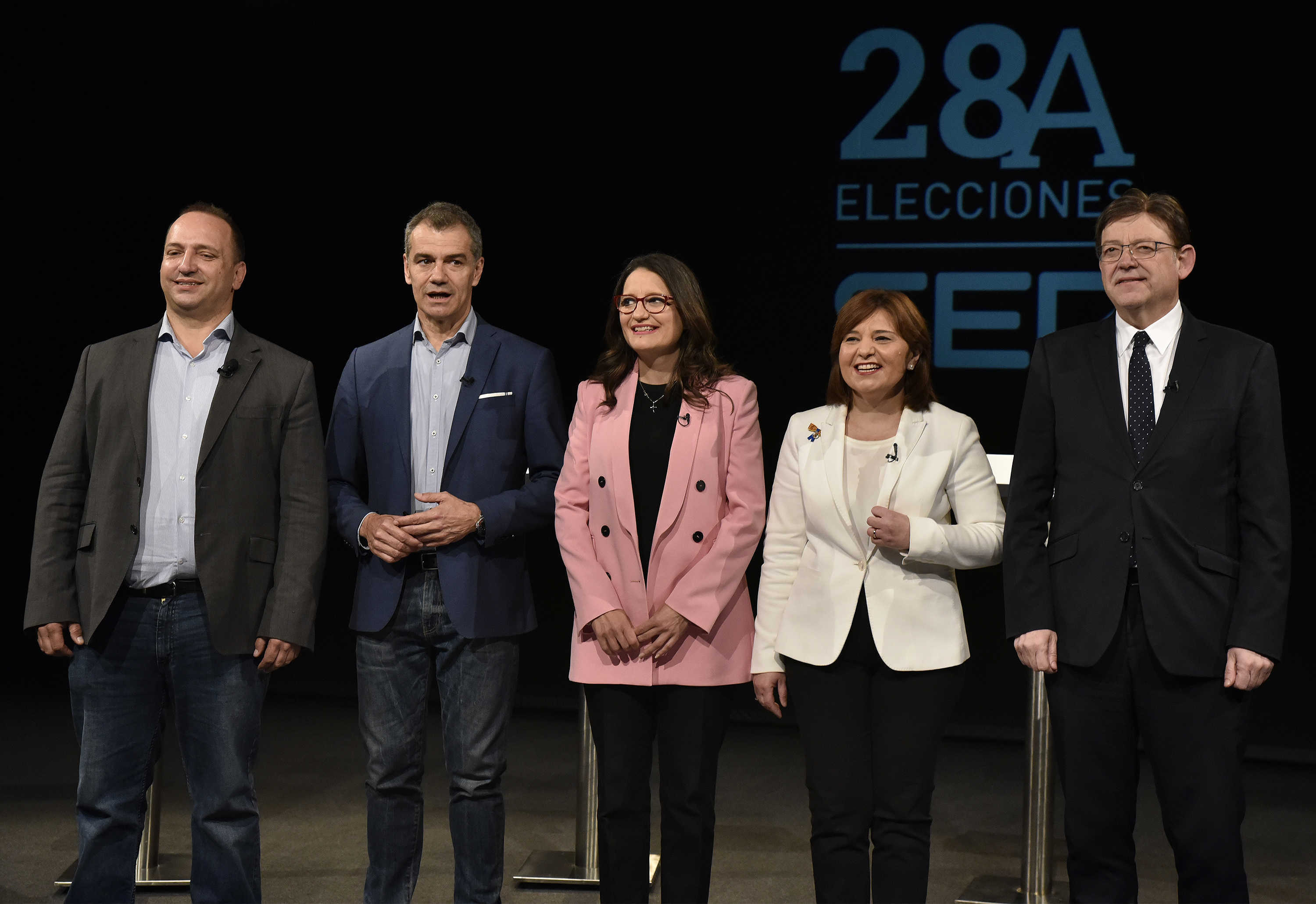 Cantó sobresale entre el 'catenaccio' de Puig y las propuestas de Oltra y Bonig