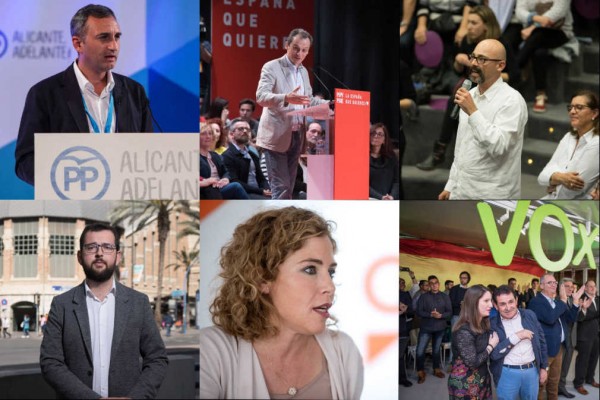 La provincia de Alicante testa la hegemonía del PP y si seis partidos obtendrán escaños