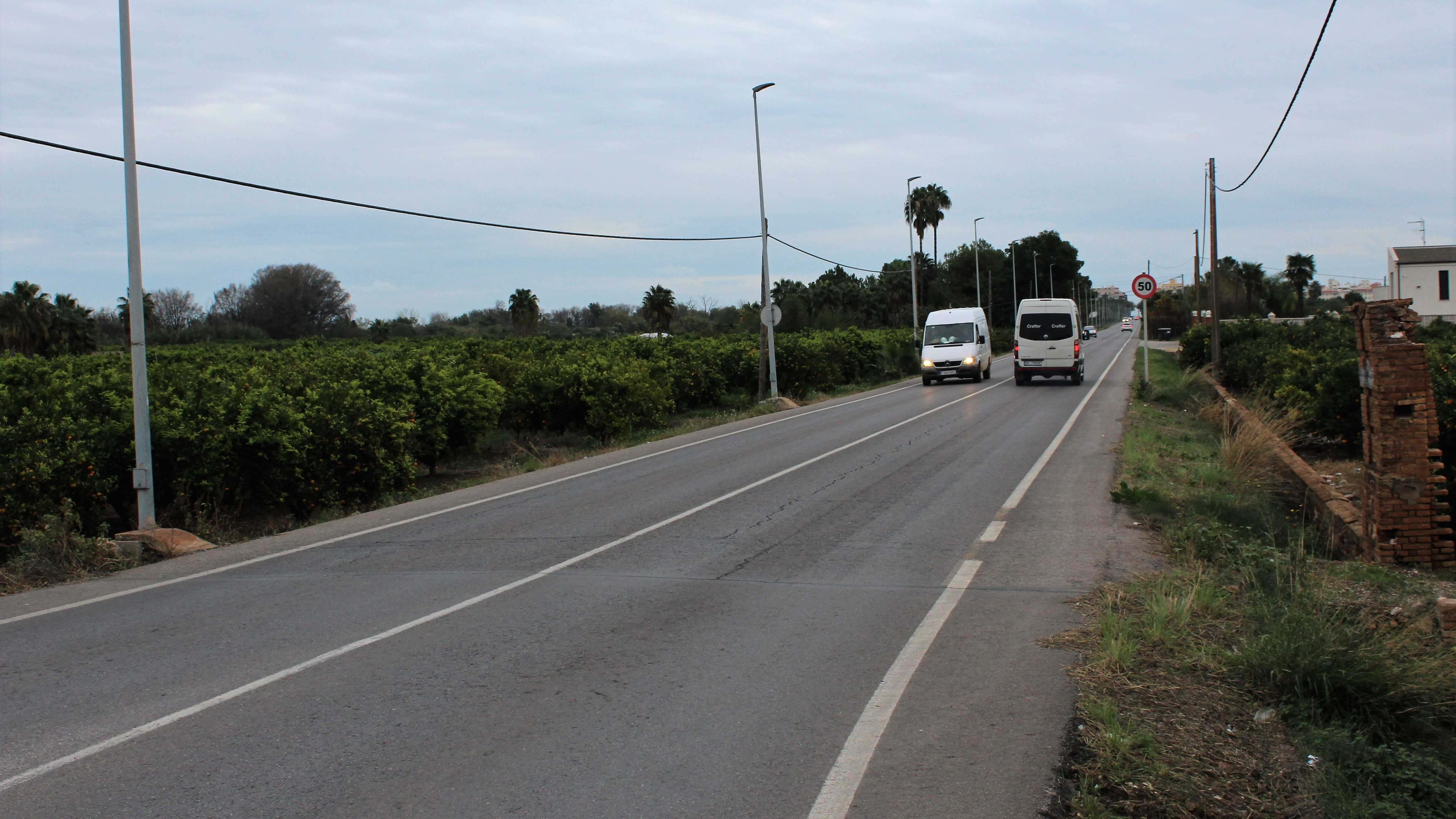 Borriana abona las expropiaciones de la carretera del Grau y ya dispone de terrenos para el carril bici