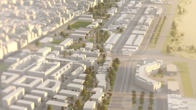 Así es la propuesta alternativa al Plan del Cabanyal: un jardín lineal para coser el barrio
