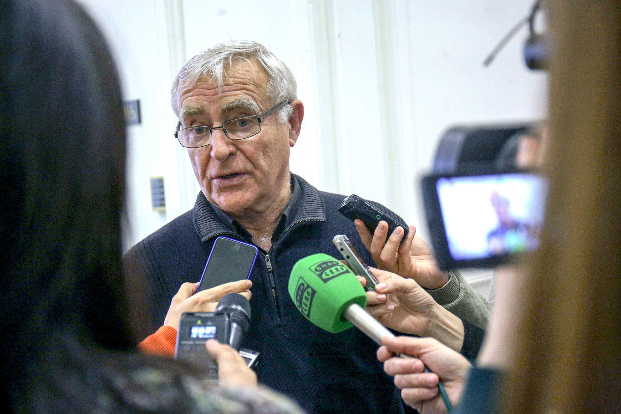 El alcalde de València, Joan Ribó, ofreciendo declaraciones a los medios este miércoles. Foto: AYTO DE VLC - 