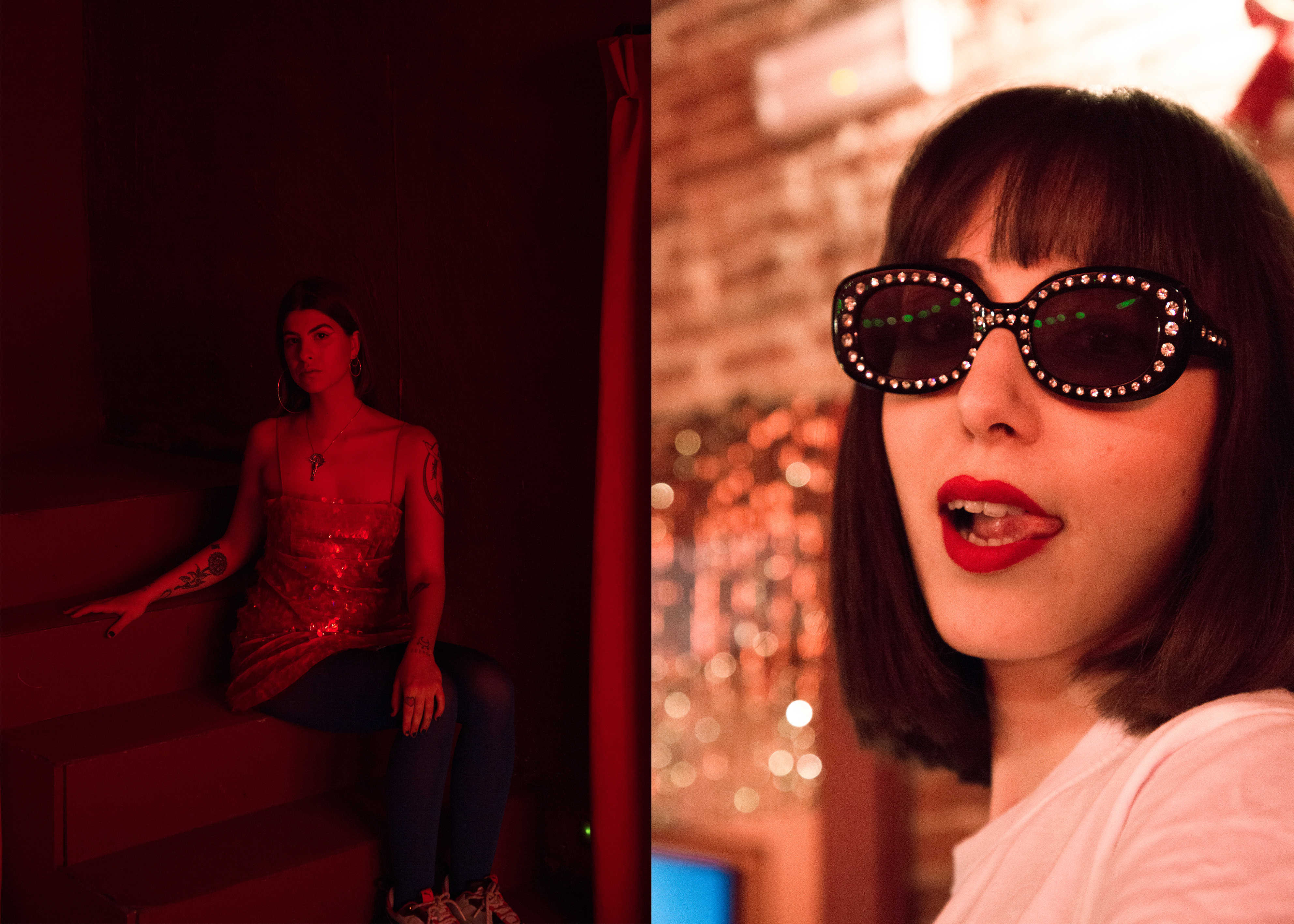 Fotografías de las valencianas Gema Polanco, artista, y Ana Macías, ilustradora bajo el alias Soy Cardo, parte del tercer fanzine de Andrea Savall. Foto: Andrea Savall. - 