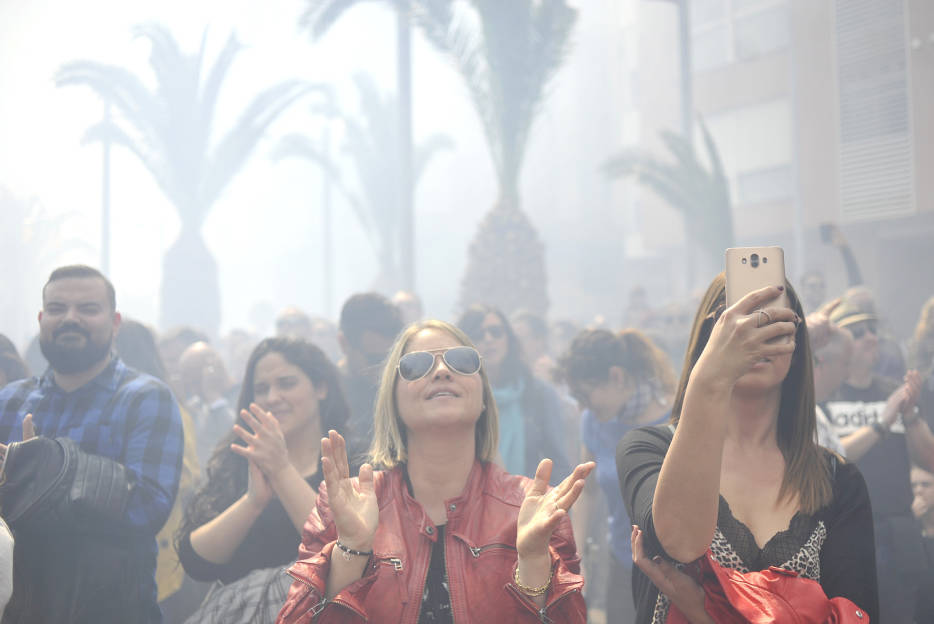 La lluvia obliga a suspender la última 'mascletà' de la Magdalena