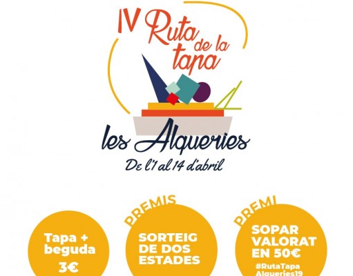 Les Alqueries organiza su cuarta Ruta de la Tapa, con seis premios, entre el 1 y 14 de abril
