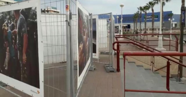 El PSOE denuncia vandalismo en la exposición sobre la Memoria en el Puerto de Alicante