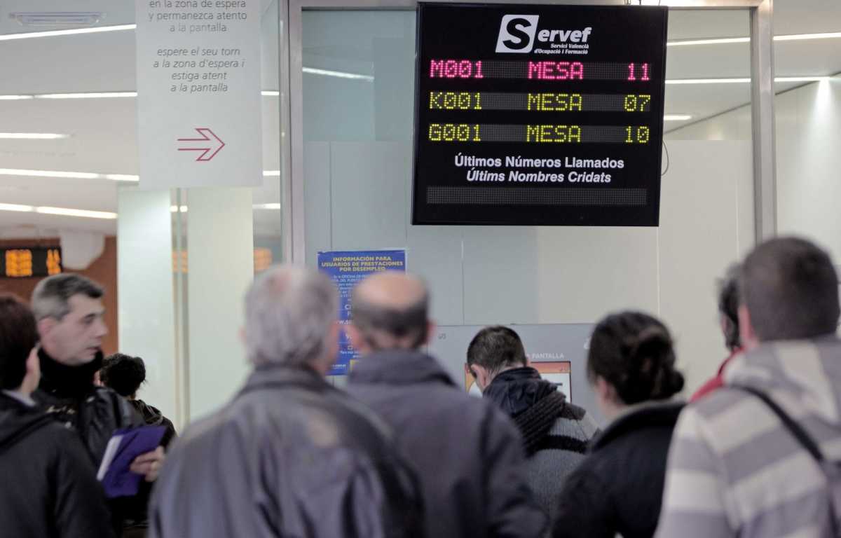Oficinas del Servef en València. Foto: EFE - 