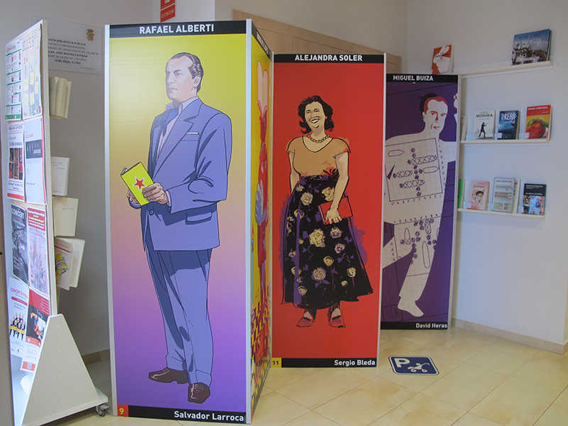 La exposición 'Exili Il·lustrat' viaja a Onil, Ibi, Montesa y Benetússer