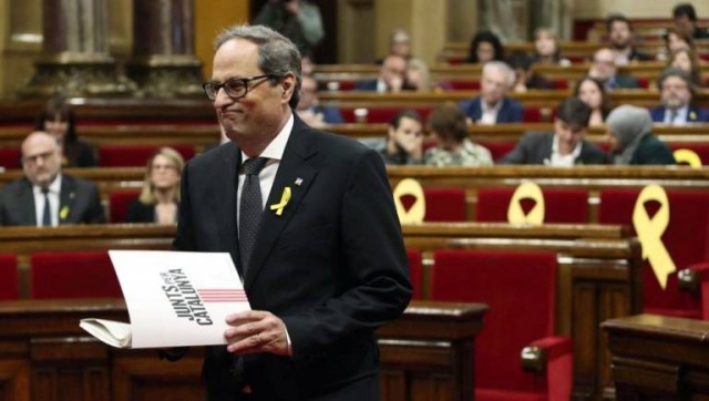 Torra mantendrá el lazo amarillo en la Generalitat y enviará otro escrito a la Junta Electoral Central